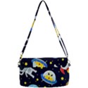 Space Seamless Pattern Removable Strap Clutch Bag View2