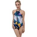 Spaceship Astronaut Space Go with the Flow One Piece Swimsuit View1
