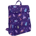 Space Seamless Pattern Flap Top Backpack View2