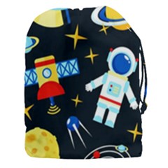 Space Seamless Pattern Drawstring Pouch (3xl) by Vaneshart