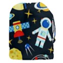 Space Seamless Pattern Drawstring Pouch (3XL) View1