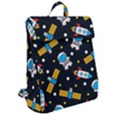 Seamless Adventure Space Vector Pattern Background Flap Top Backpack View2