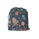 Space Seamless Pattern Drawstring Pouch (Large) View2