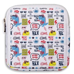 Monster Cool Seamless Pattern Mini Square Pouch by Vaneshart