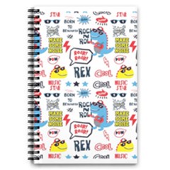 Monster Cool Seamless Pattern 5 5  X 8 5  Notebook by Vaneshart