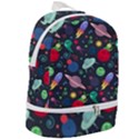 Cosmos Ufo Concept Seamless Pattern Zip Bottom Backpack View2