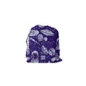 Space Sketch Seamless Pattern Drawstring Pouch (XS) View2