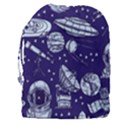 Space Sketch Seamless Pattern Drawstring Pouch (3XL) View2