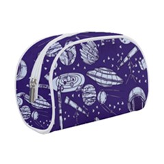 Space Sketch Seamless Pattern Makeup Case (small) by Vaneshart