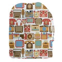 Vintage Gadget Seamless Pattern Drawstring Pouch (3xl) by Vaneshart