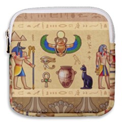 Egypt Horizontal Illustration Mini Square Pouch by Vaneshart