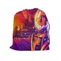 Far Future Human Colonization Drawstring Pouch (XL) View1