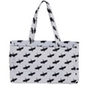 Freedom Concept Graphic Silhouette Pattern Canvas Work Bag View2