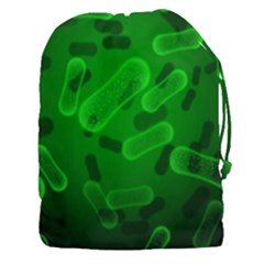Green Rod Shaped Bacteria Drawstring Pouch (3xl) by Vaneshart