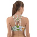 Seamless Tropical Pattern With Papaya Back Web Sports Bra View2