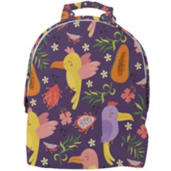 Exotic Seamless Pattern With Parrots Fruits Mini Full Print Backpack by Vaneshart