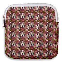 Swimmer 20s Burgundy Mini Square Pouch by snowwhitegirl