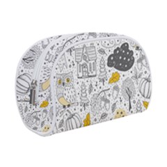 Doodle Seamless Pattern With Autumn Elements Makeup Case (small) by Vaneshart