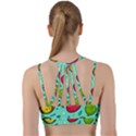 Various Fruits With Faces Seamless Pattern Line Them Up Sports Bra View2