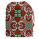 Grandma S Christmas Knitting Pattern Red Green White Colors Drawstring Pouch (3XL) View1
