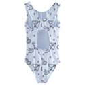 Cute Art Print Pattern Kids  Cut-Out Back One Piece Swimsuit View2