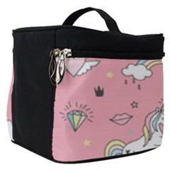 Cute Unicorn Seamless Pattern Make Up Travel Bag (small) by Vaneshart