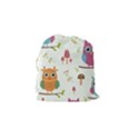 Forest Seamless Pattern With Cute Owls Drawstring Pouch (Small) View2