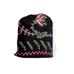 Peace Flower Drawstring Pouch (large) by DeneWestUK