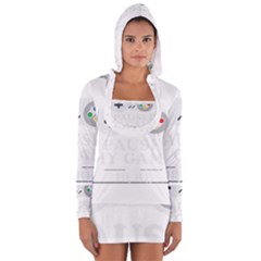 I Had To Pause My Game To Be Here Long Sleeve Hooded T-shirt by ChezDeesTees