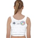 I Had to Pause My Game to Be Here Velvet Racer Back Crop Top View2