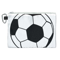 Soccer Lovers Gift Canvas Cosmetic Bag (xl) by ChezDeesTees