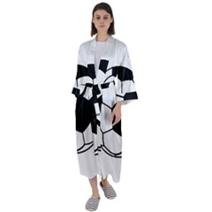 Soccer Lovers Gift Maxi Satin Kimono by ChezDeesTees