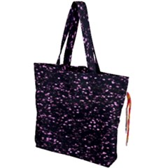 Digital Polka Drawstring Tote Bag by Sparkle
