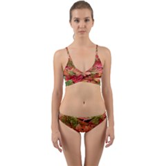 Spring Leafs Wrap Around Bikini Set by Sparkle