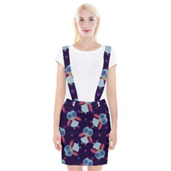 Owl-pattern-background Braces Suspender Skirt by Vaneshart