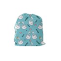 Elegant-swan-pattern-design Drawstring Pouch (Medium) View2