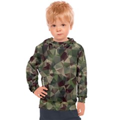 Abstract Vector Military Camouflage Background Kids  Hooded Pullover by Vaneshart