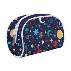 Colorful-background-moons-stars Makeup Case (small) by Vaneshart