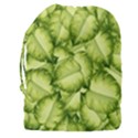 Seamless pattern with green leaves Drawstring Pouch (3XL) View2