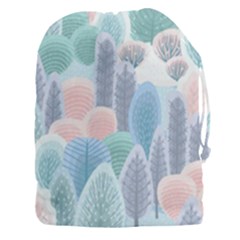 Abstract-seamless-pattern-with-winter-forest-background Drawstring Pouch (3xl) by Vaneshart
