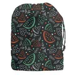 Seamless-vector-pattern-with-watermelons-mint -- Drawstring Pouch (3xl) by Vaneshart