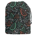 Seamless-vector-pattern-with-watermelons-mint -- Drawstring Pouch (3XL) View1