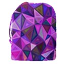 Triangular-shapes-background Drawstring Pouch (3XL) View2