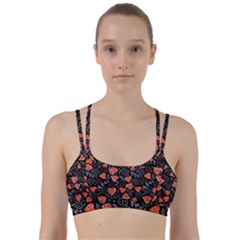 Seamless-vector-pattern-with-watermelons-hearts-mint Line Them Up Sports Bra by Vaneshart