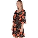 Seamless-vector-pattern-with-watermelons-hearts-mint Velour Kimono Dress View2