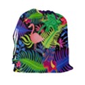 Tropical-exotic-colors-seamless-pattern Drawstring Pouch (2XL) View2