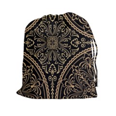 Zentangle-styled-ornament-pattern Drawstring Pouch (2xl) by Vaneshart