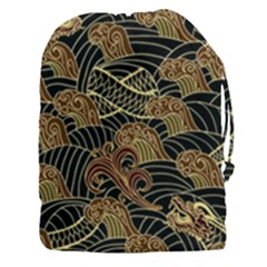 Oriental-traditional-seamless-pattern Drawstring Pouch (3xl) by Vaneshart