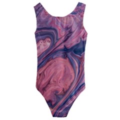 Abstract-colorful-painting-background-closeup Kids  Cut-out Back One Piece Swimsuit by Vaneshart