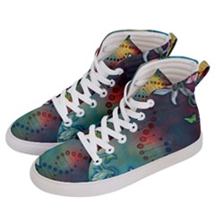 Flower Dna Men s Hi-top Skate Sneakers by RobLilly